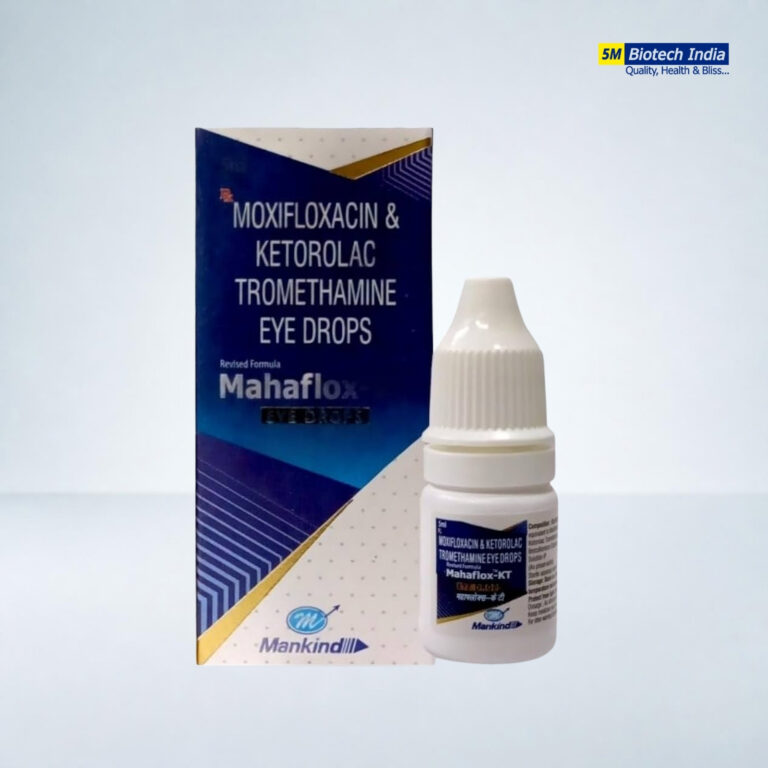 name sould be mahaflox 5ml Moxifloxacin & ketorolac tromethamine eye drops